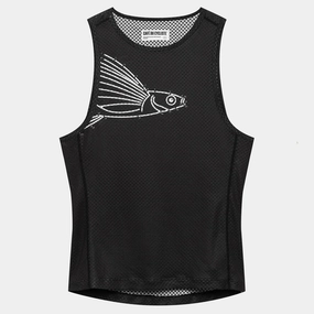 Cafe du Cycliste Liliane woman sleeveless base layer - Black