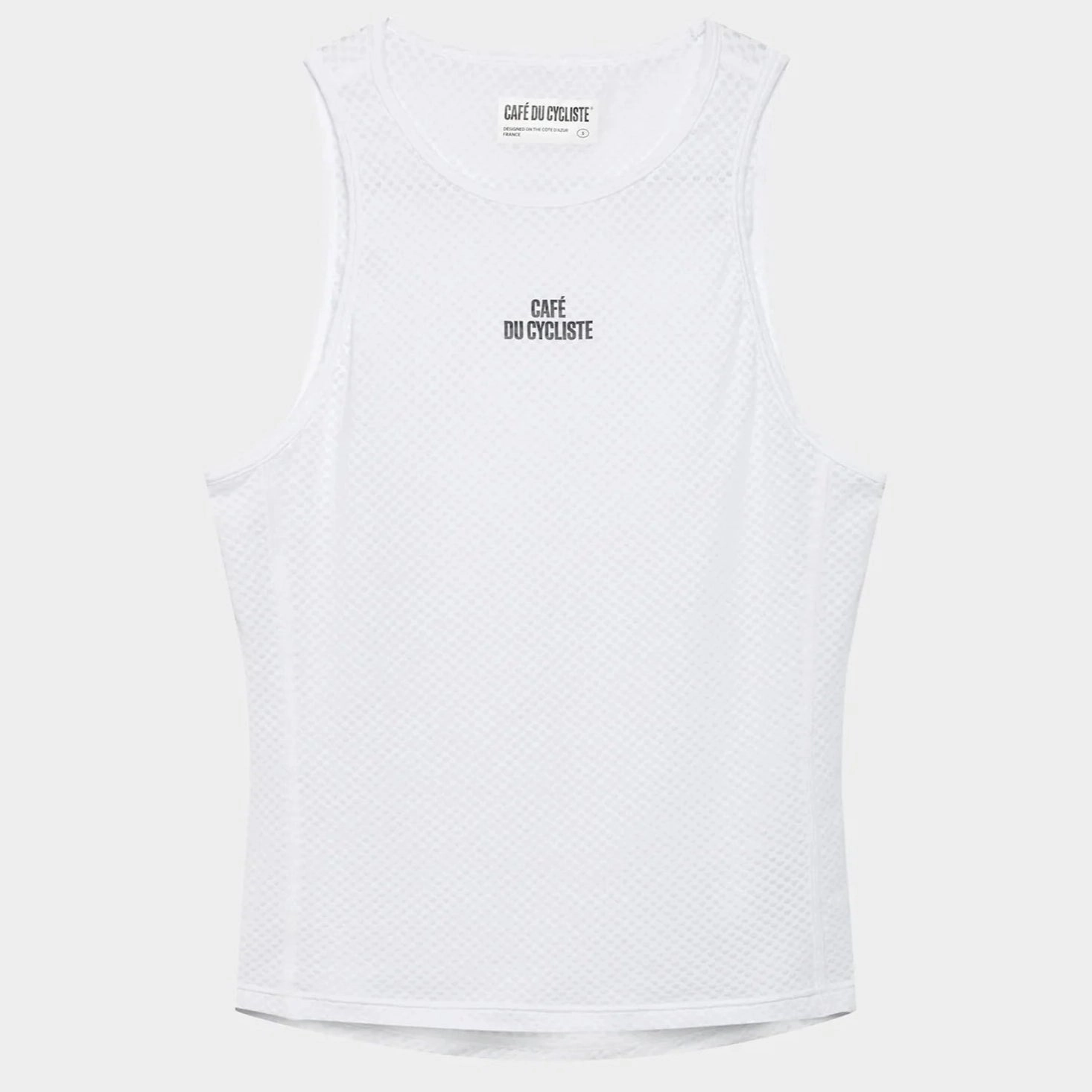 Cafe du Cycliste Liliane woman sleeveless base layer - White