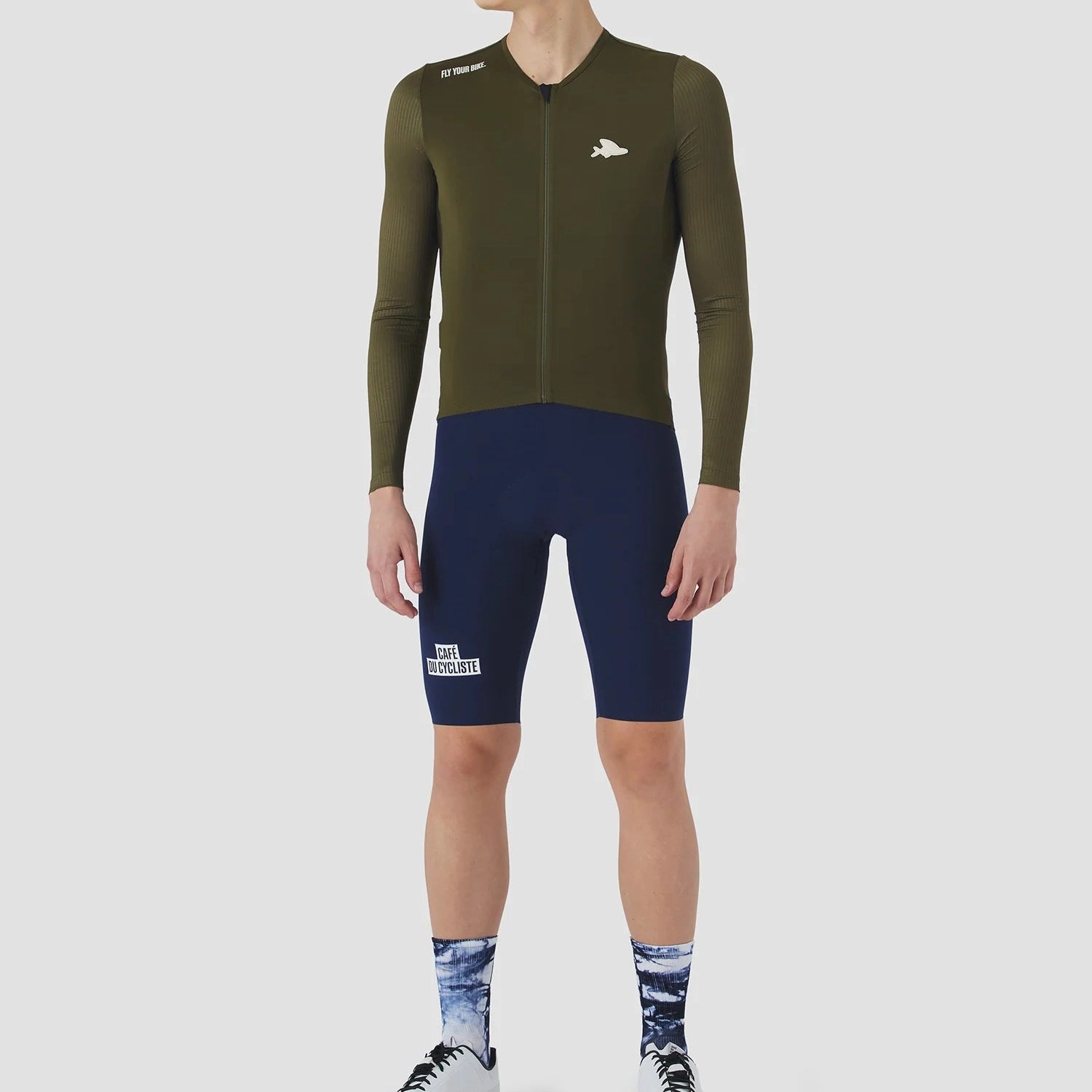 Cafe du Cycliste Roxane long sleeve jersey - Green