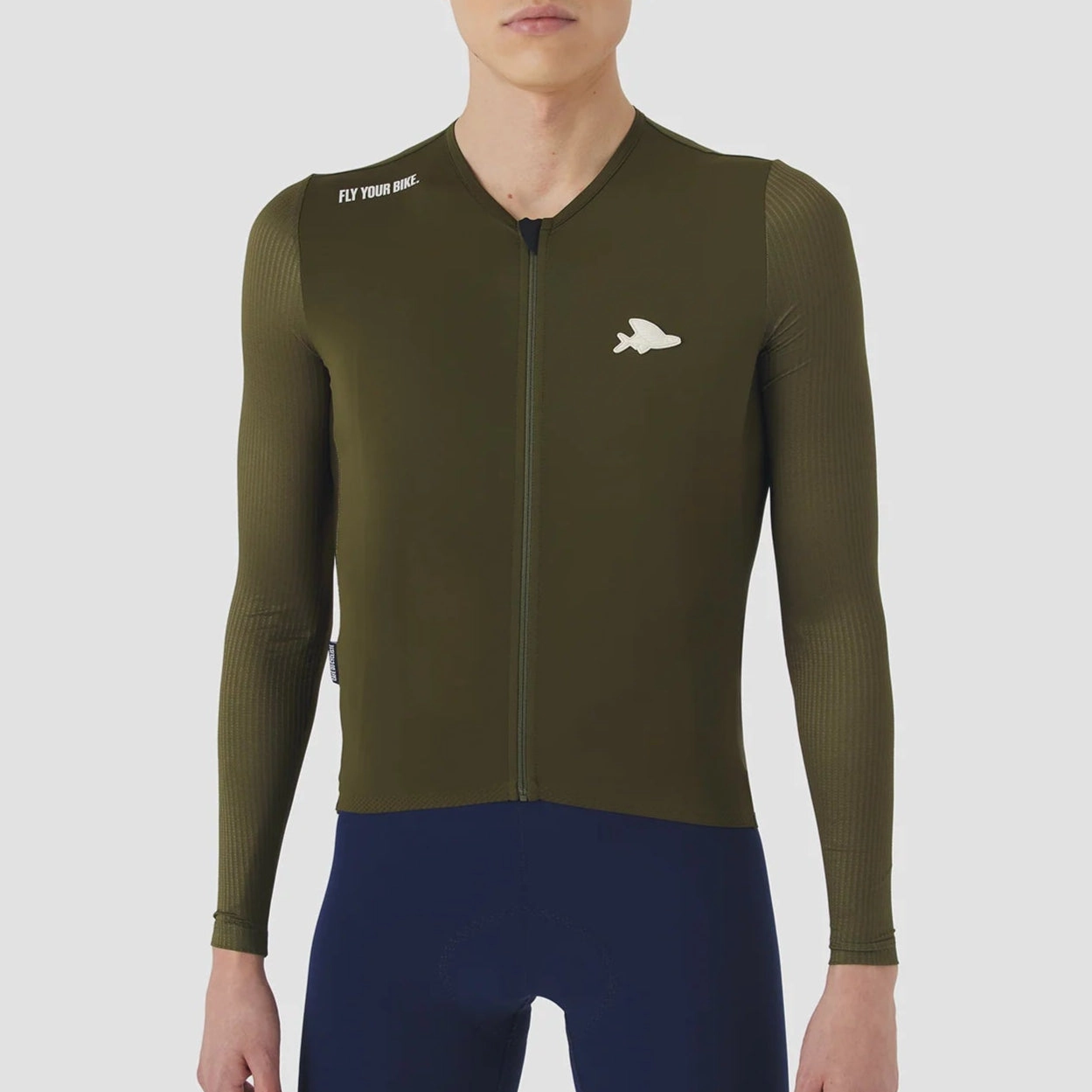 Cafe du Cycliste Roxane long sleeve jersey - Green