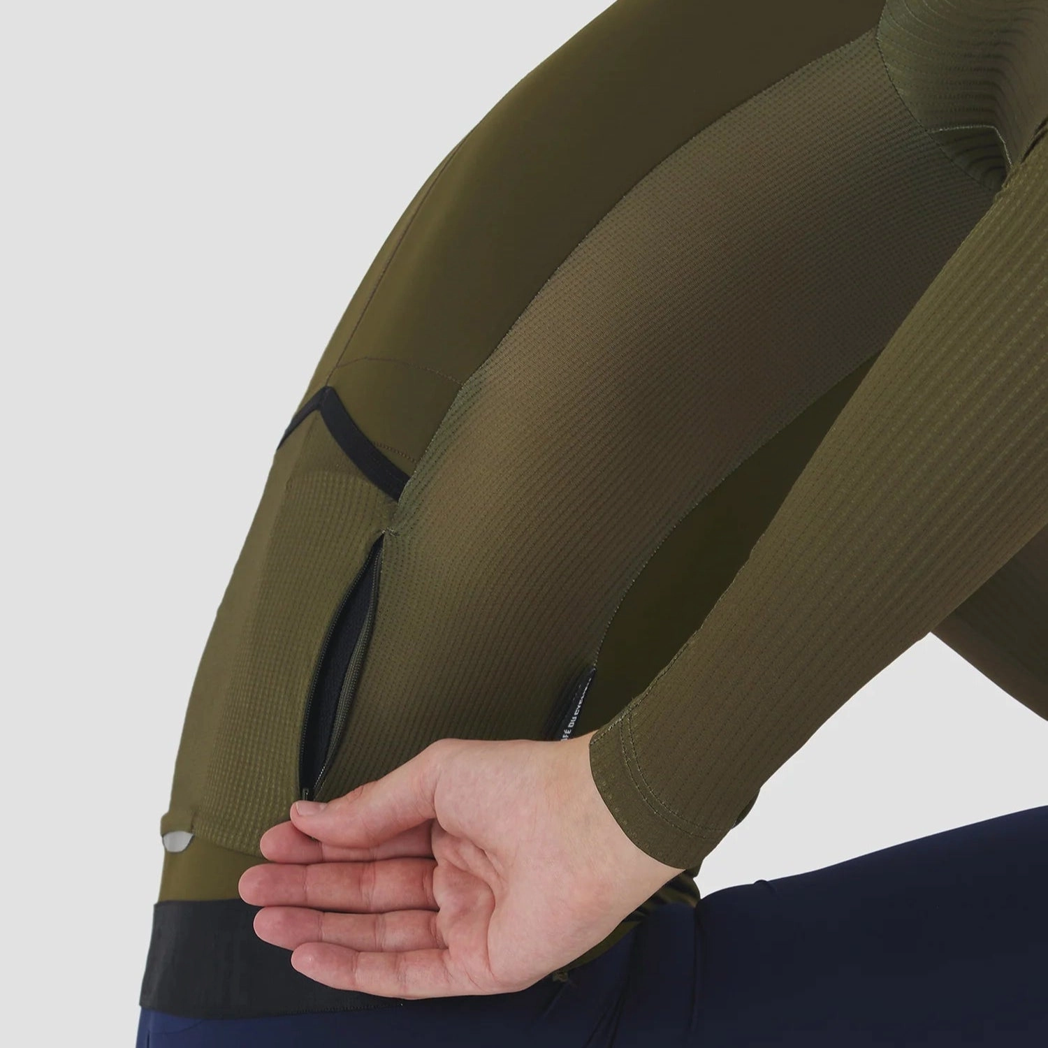 Cafe du Cycliste Roxane long sleeve jersey - Green