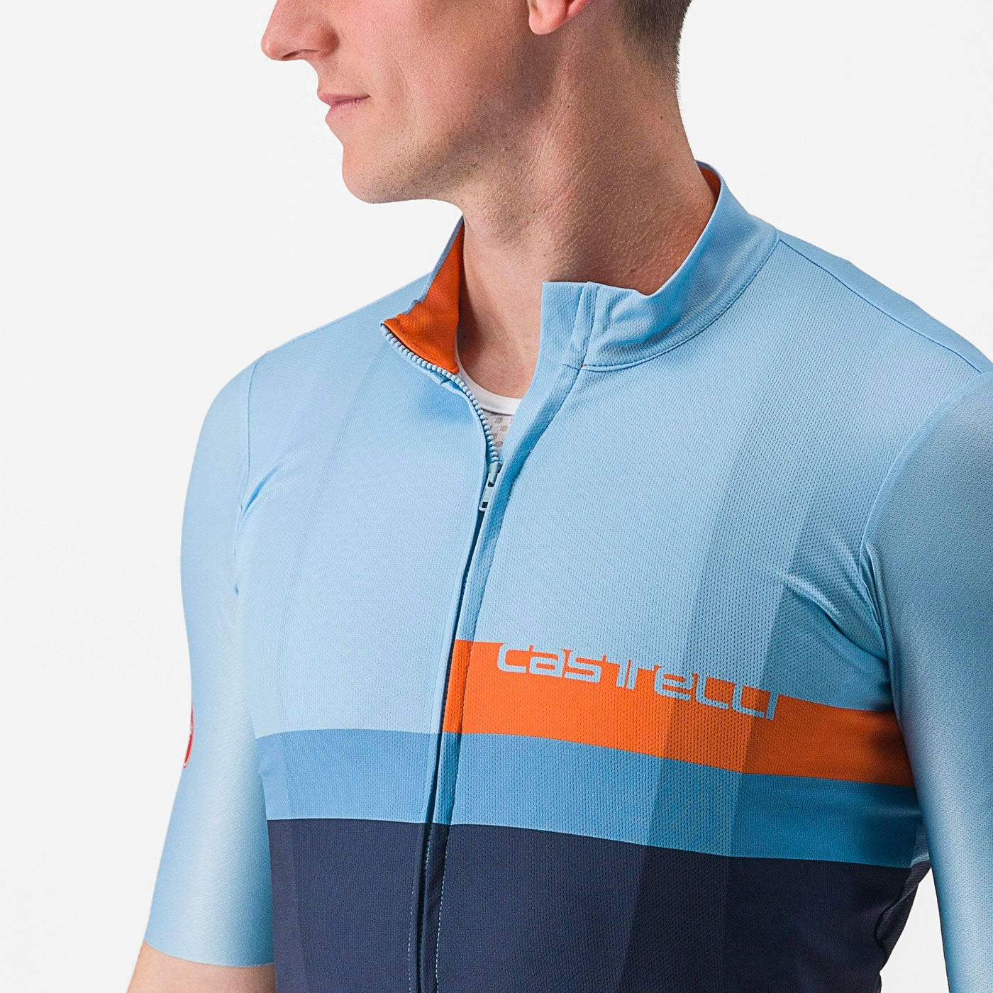 Castelli A Blocco jersey - Light blue blue