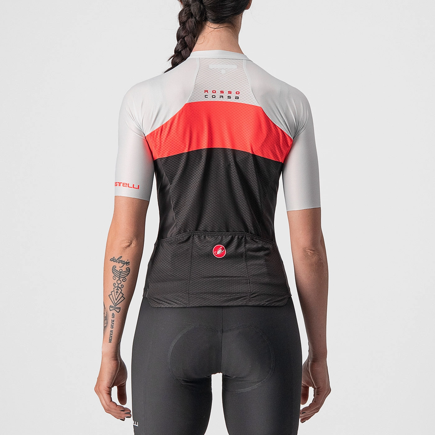 Castelli Aero Pro woman jersey - Black pink