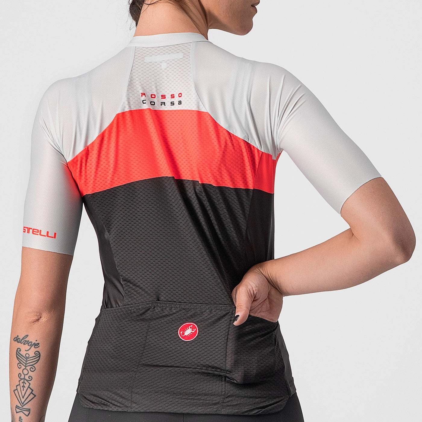 Castelli Aero Pro woman jersey - Black pink