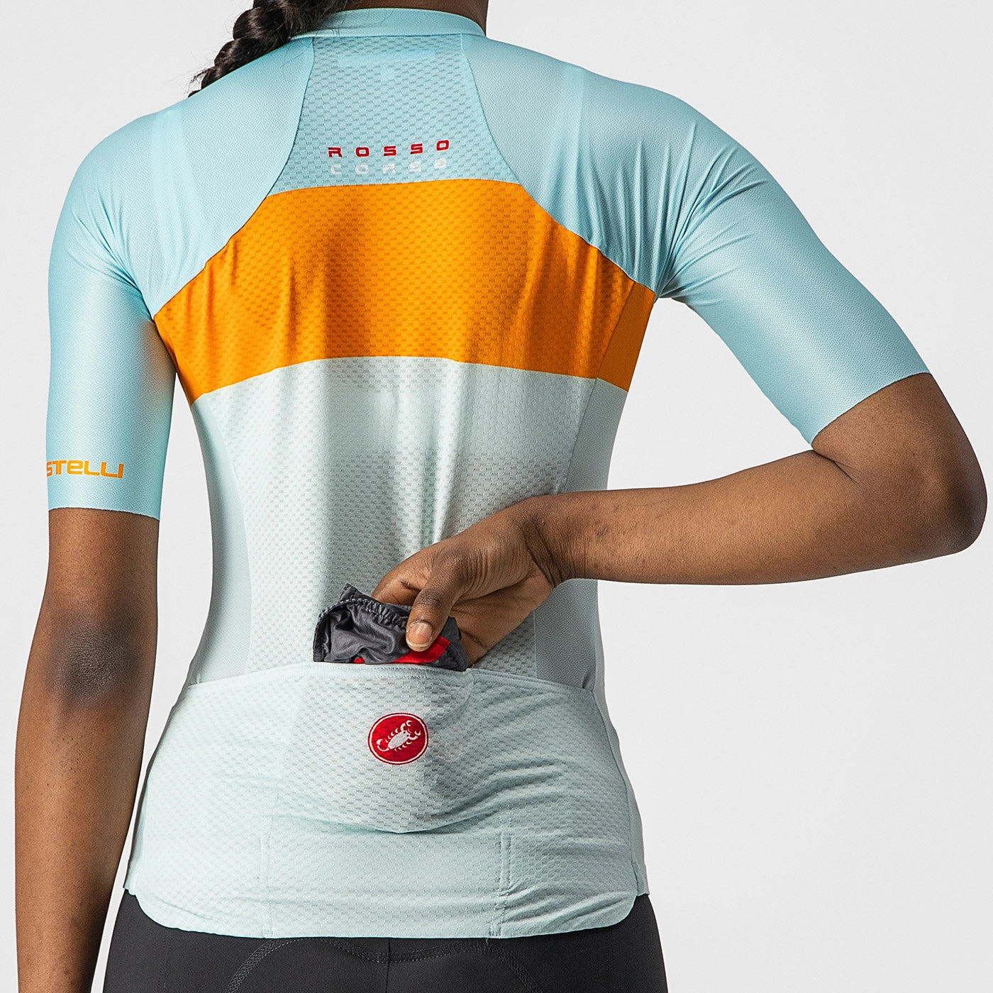 Castelli Aero Pro woman jersey - Light blue