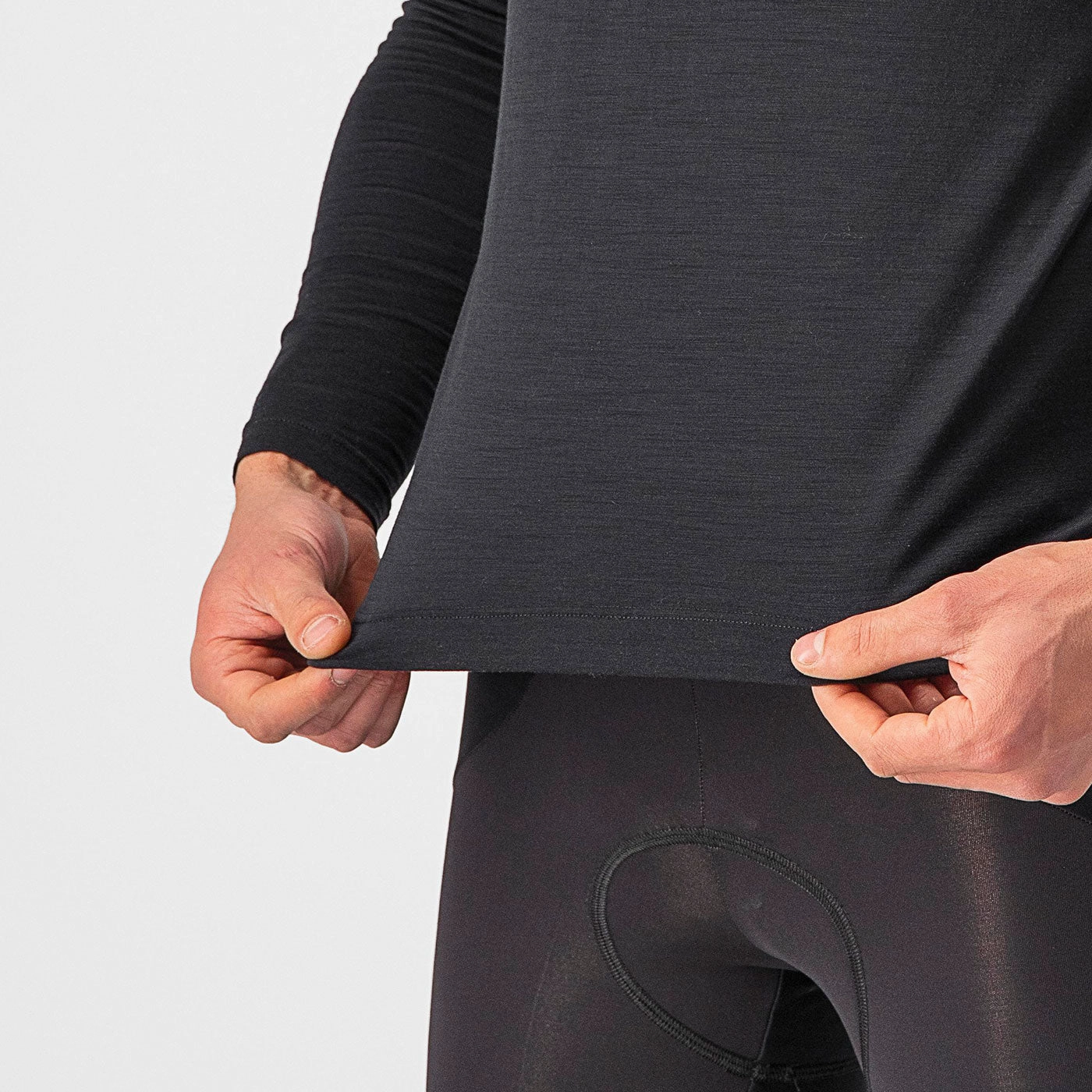 Castelli Bandito Wool long sleeve base layer - Black
