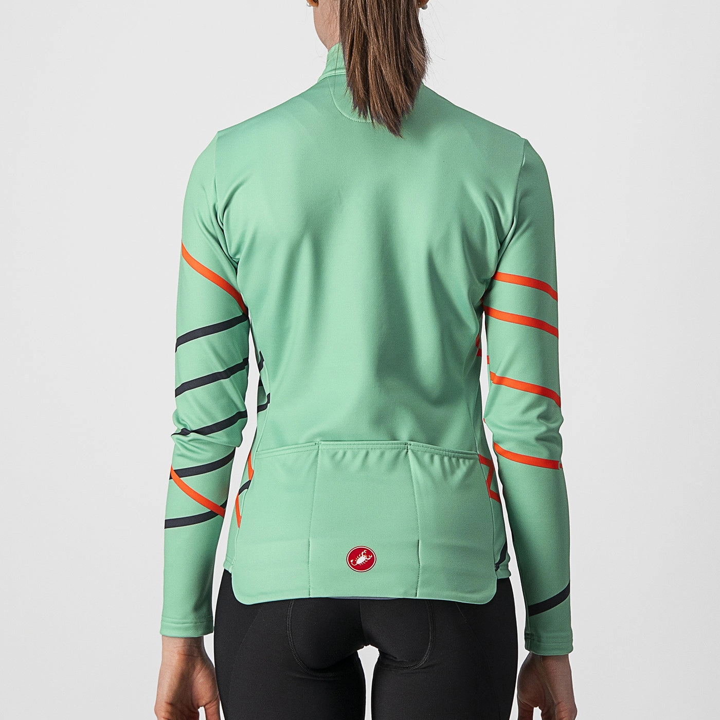 Castelli Diagonal woman long sleeves jersey - Green Water