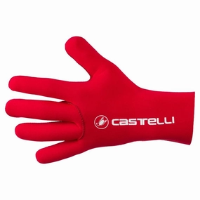 Castelli Diluvio C Gloves - Red