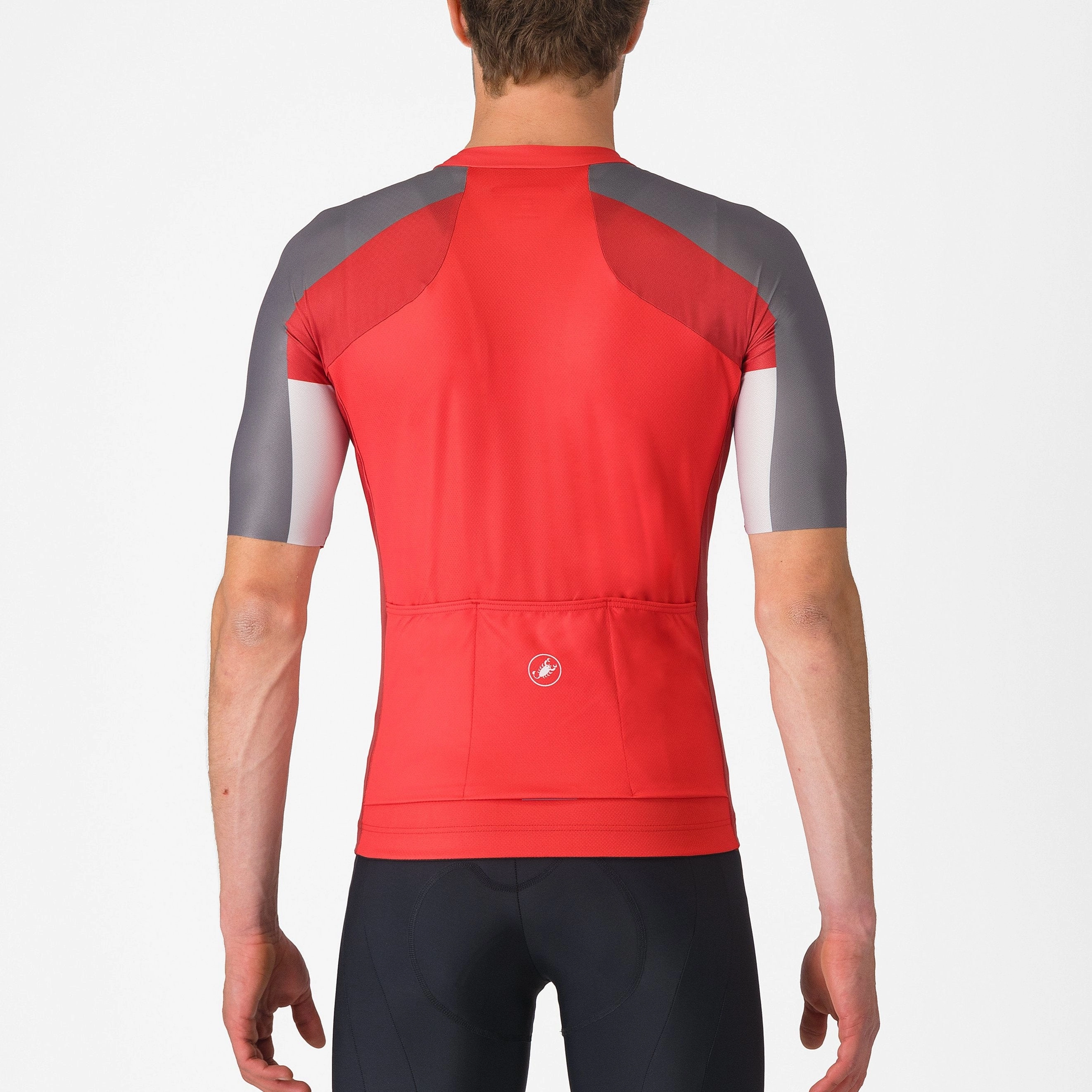 Castelli Entrata 6 jersey - Red dark grey