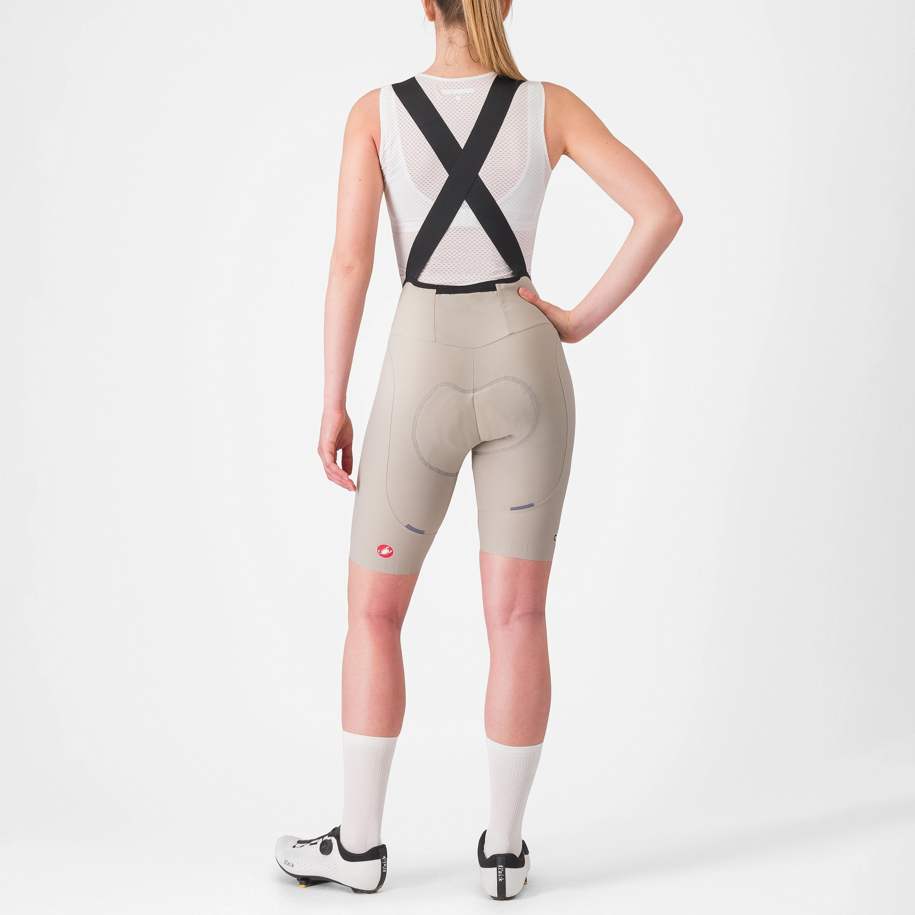 Castelli Espresso DT women bib short - Beige