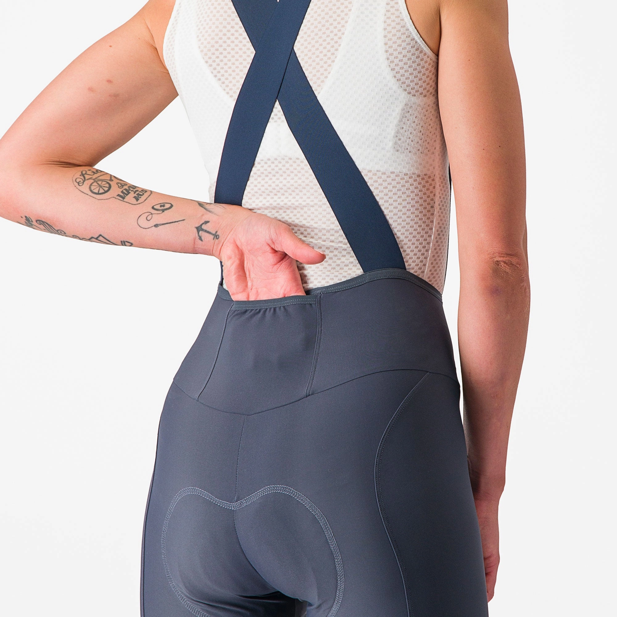 Castelli Espresso DT women bib short - Blue