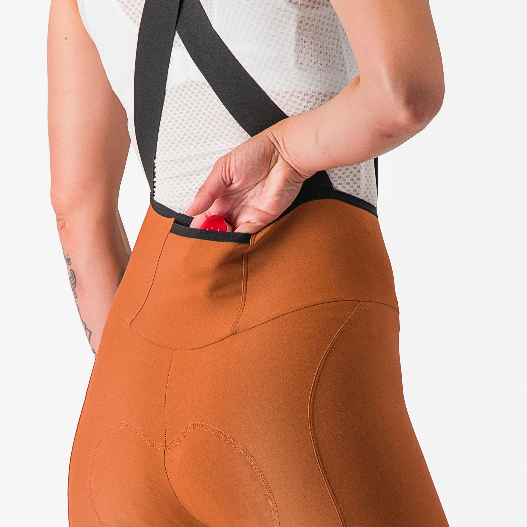 Castelli Espresso DT women bib short - Orange