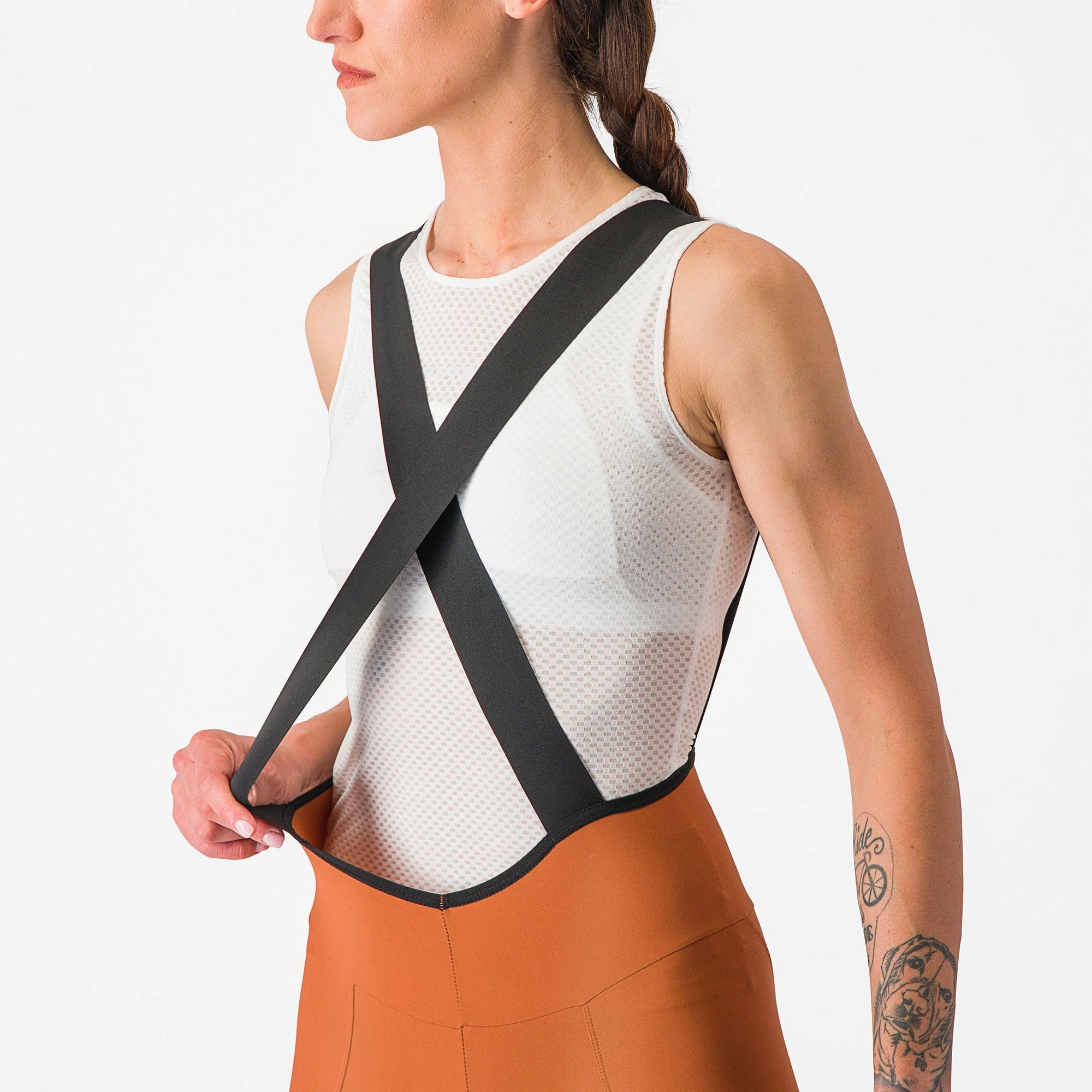 Castelli Espresso DT women bib short - Orange