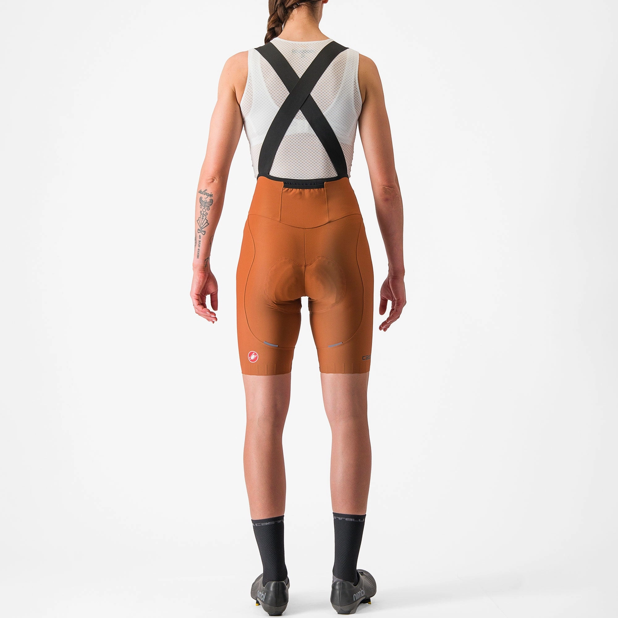 Castelli Espresso DT women bib short - Orange