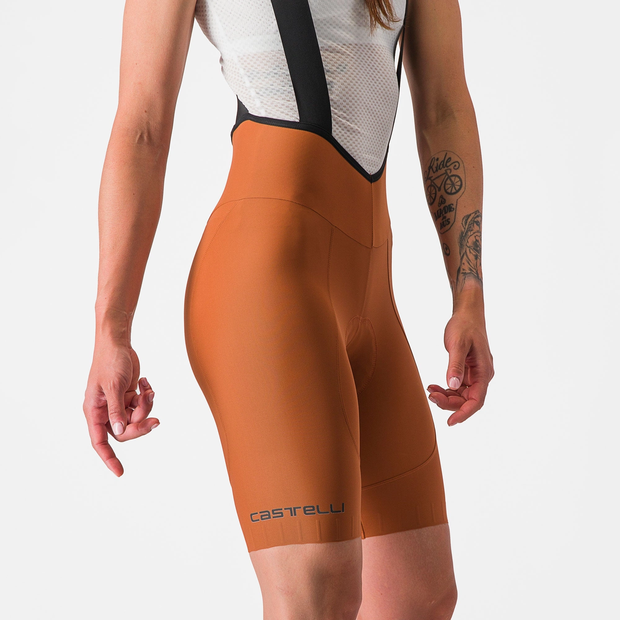Castelli Espresso DT women bib short - Orange