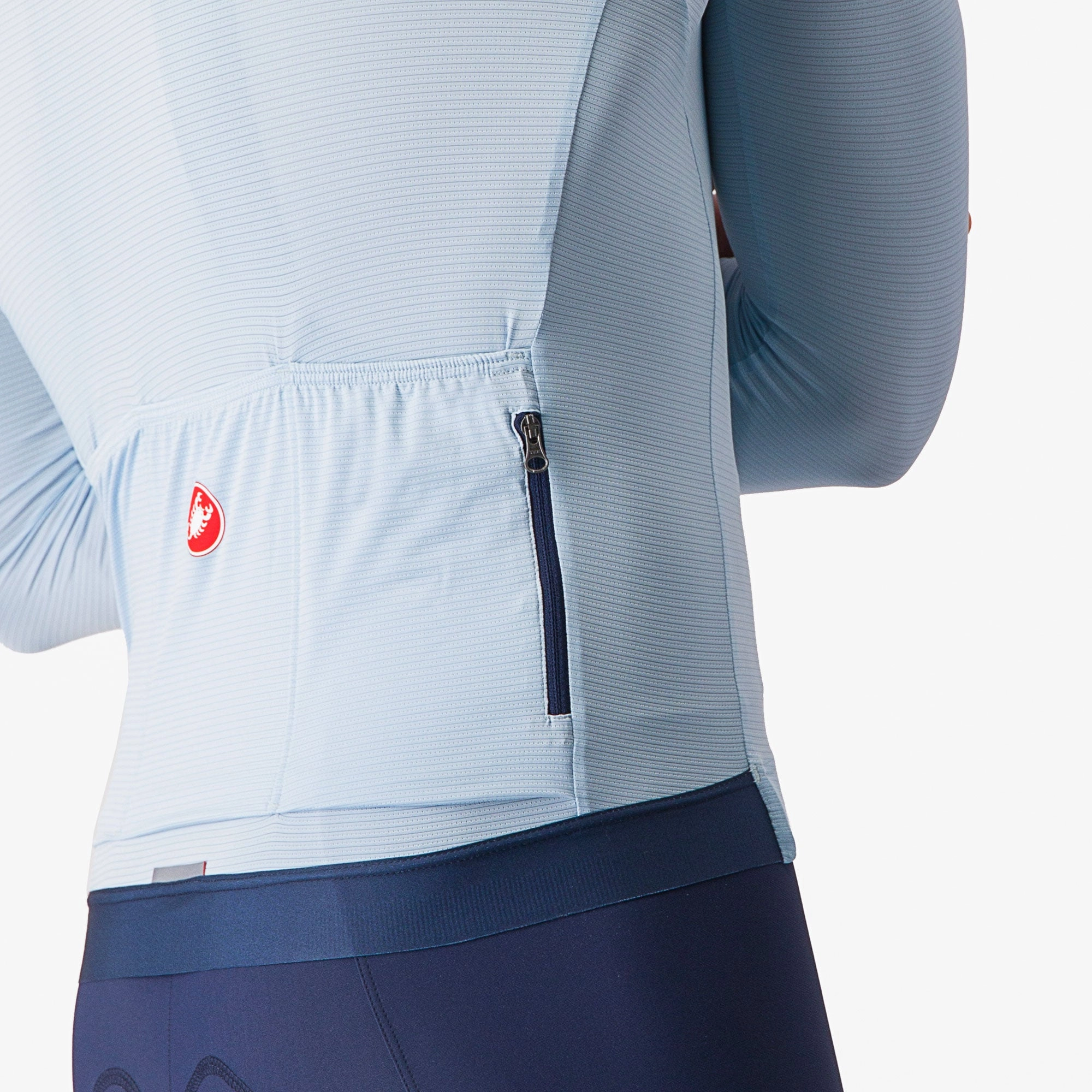 Castelli Espresso long-sleeved jersey - Light blue
