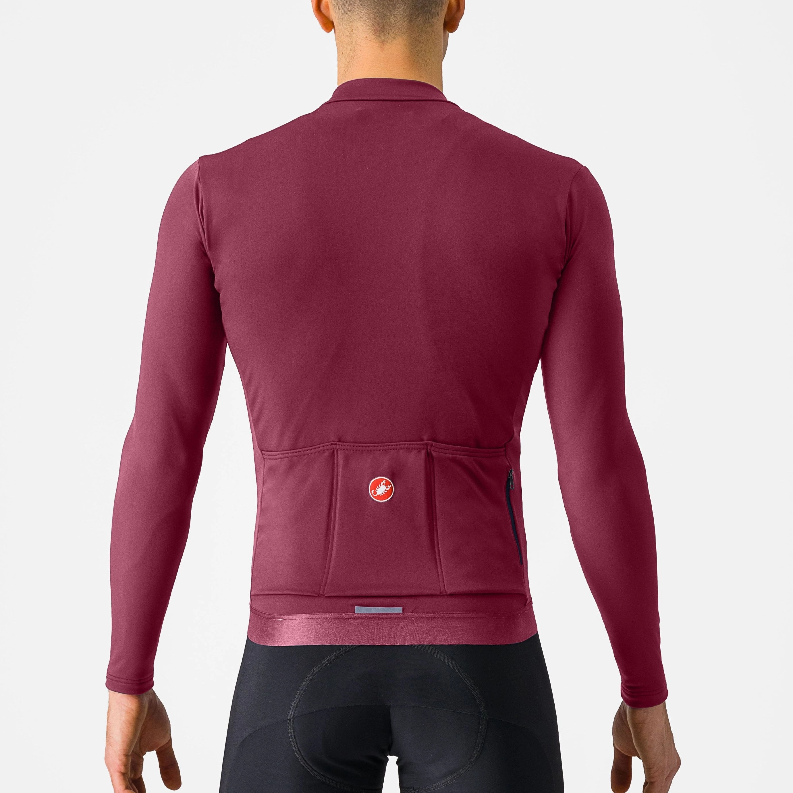 Castelli Espresso Thermal long-sleeved jersey - Bordeaux