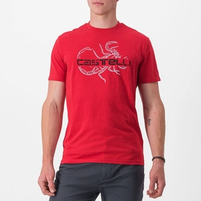 Castelli Finale T-Shirt - Red