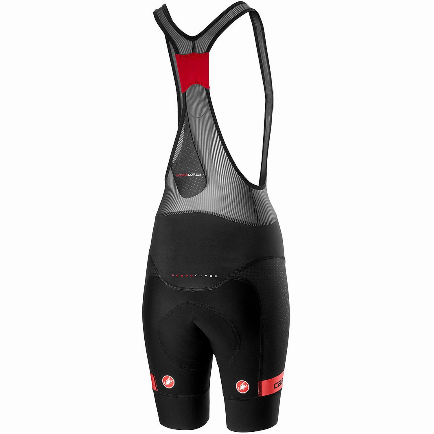 Castelli Free Aero 4 Team Version woman bib short - Black pink