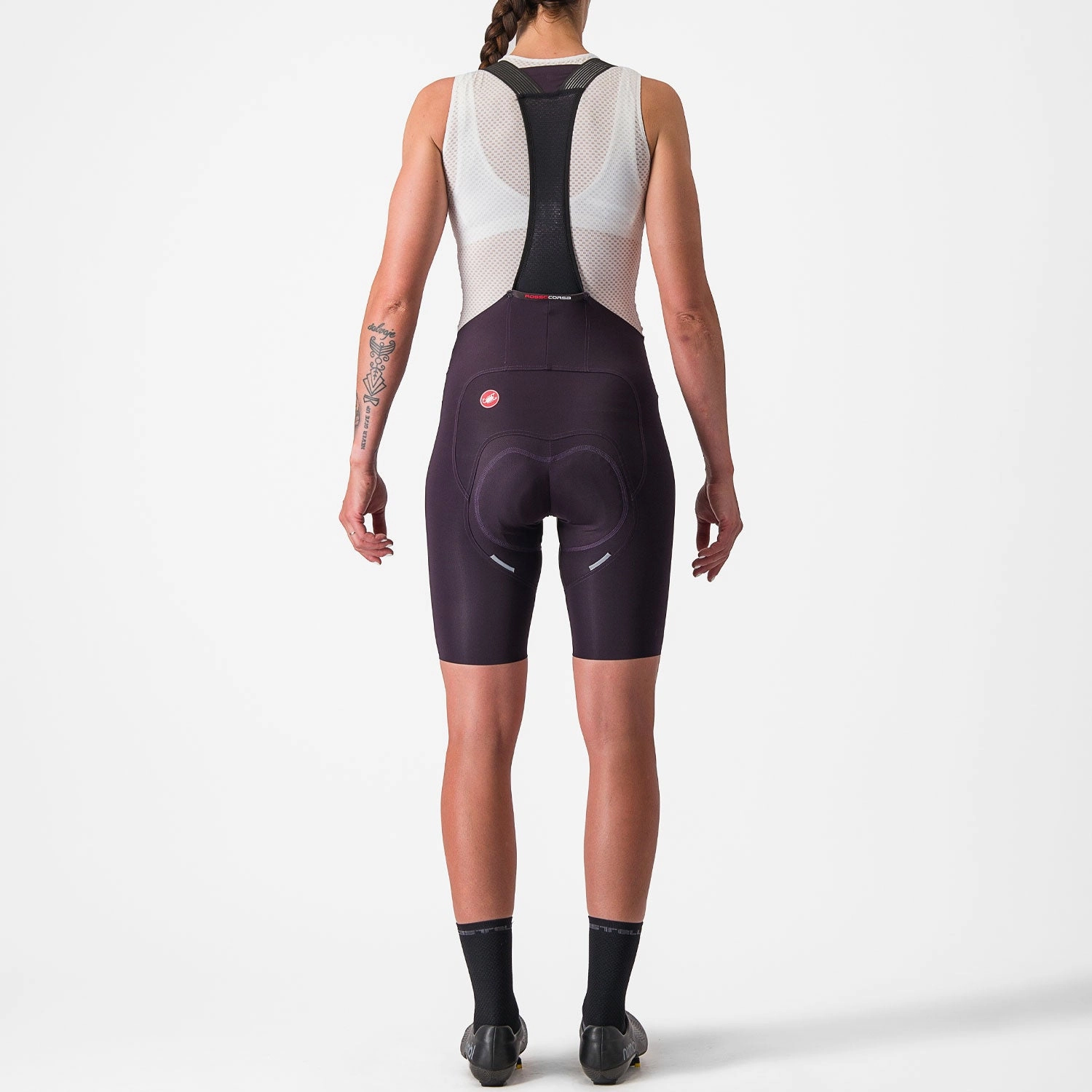 Castelli Free Aero RC woman bib short - Dark bordeaux