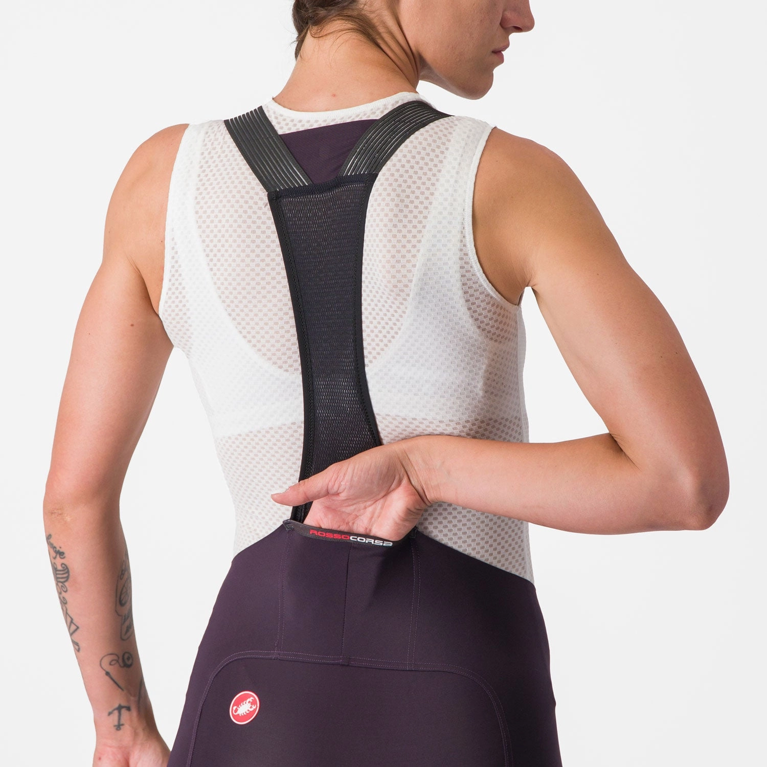 Castelli Free Aero RC woman bib short - Dark bordeaux