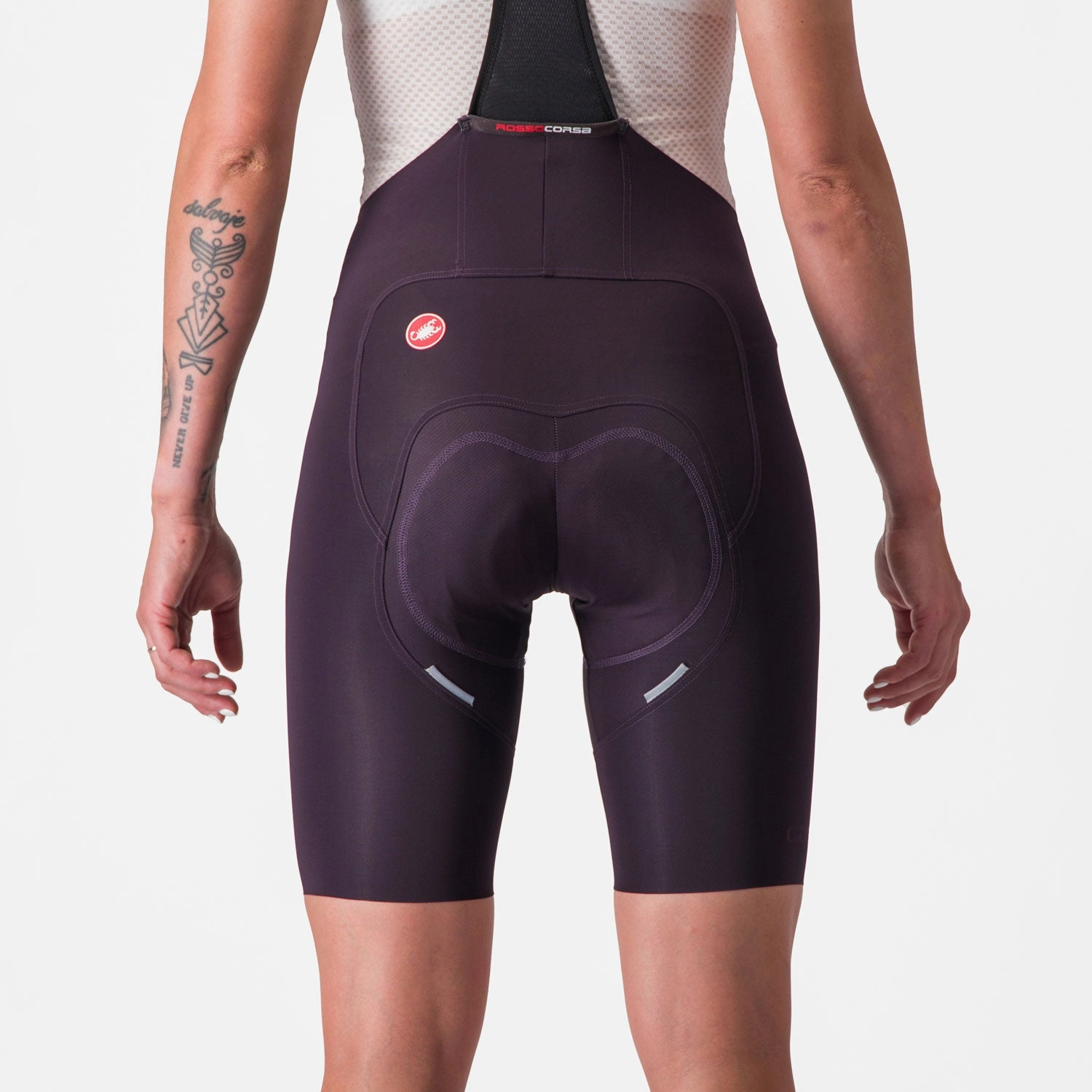 Castelli Free Aero RC woman bib short - Dark bordeaux