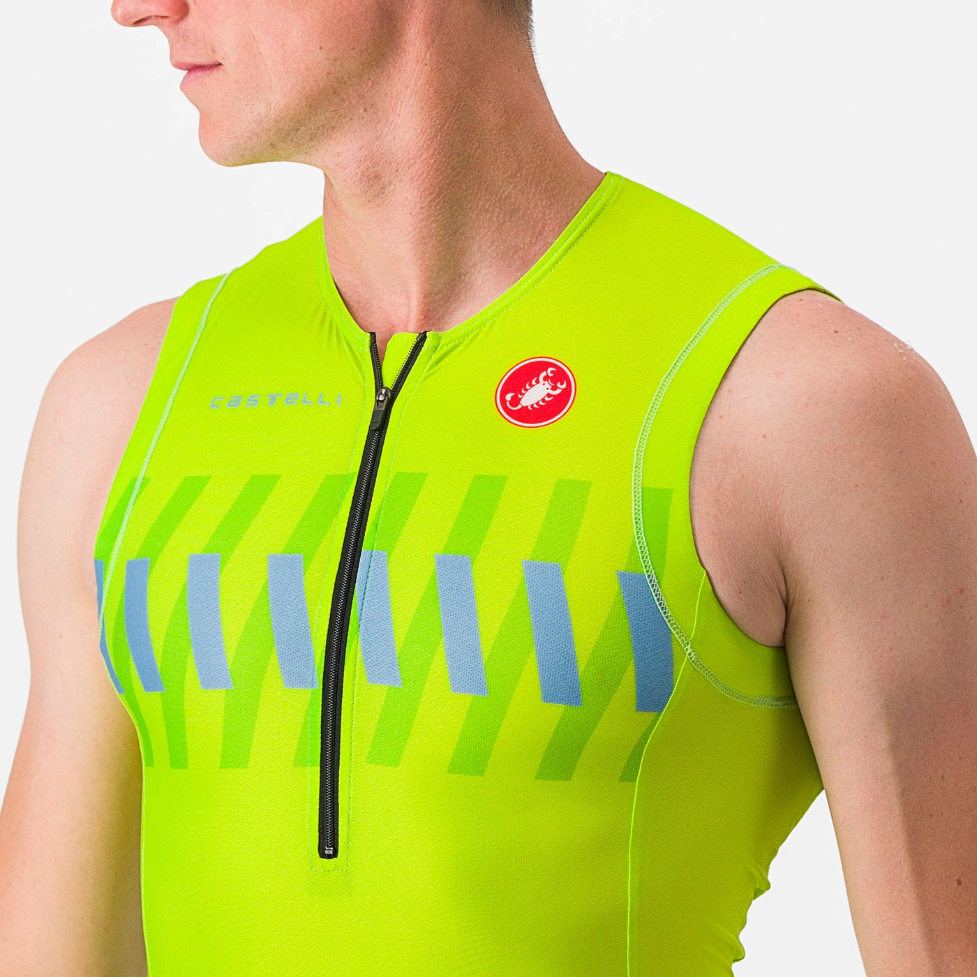 Castelli Free Tri 2 Top jersey - Green