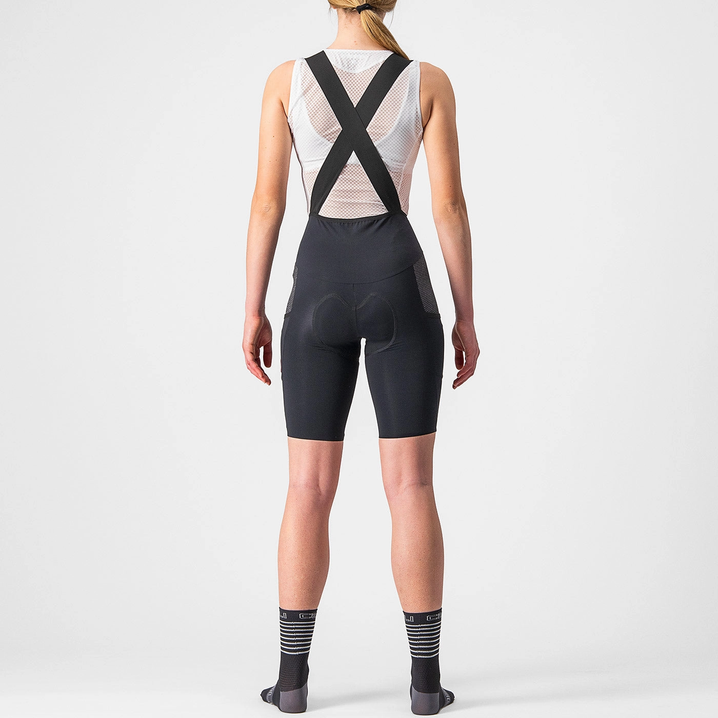 Castelli Free Unlimited woman bib short - Black