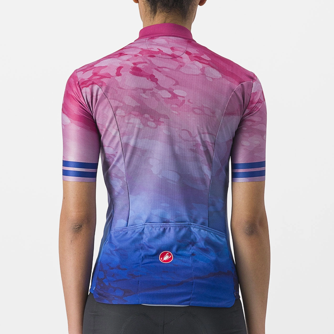 Castelli Marmo woman jersey - Pink blue