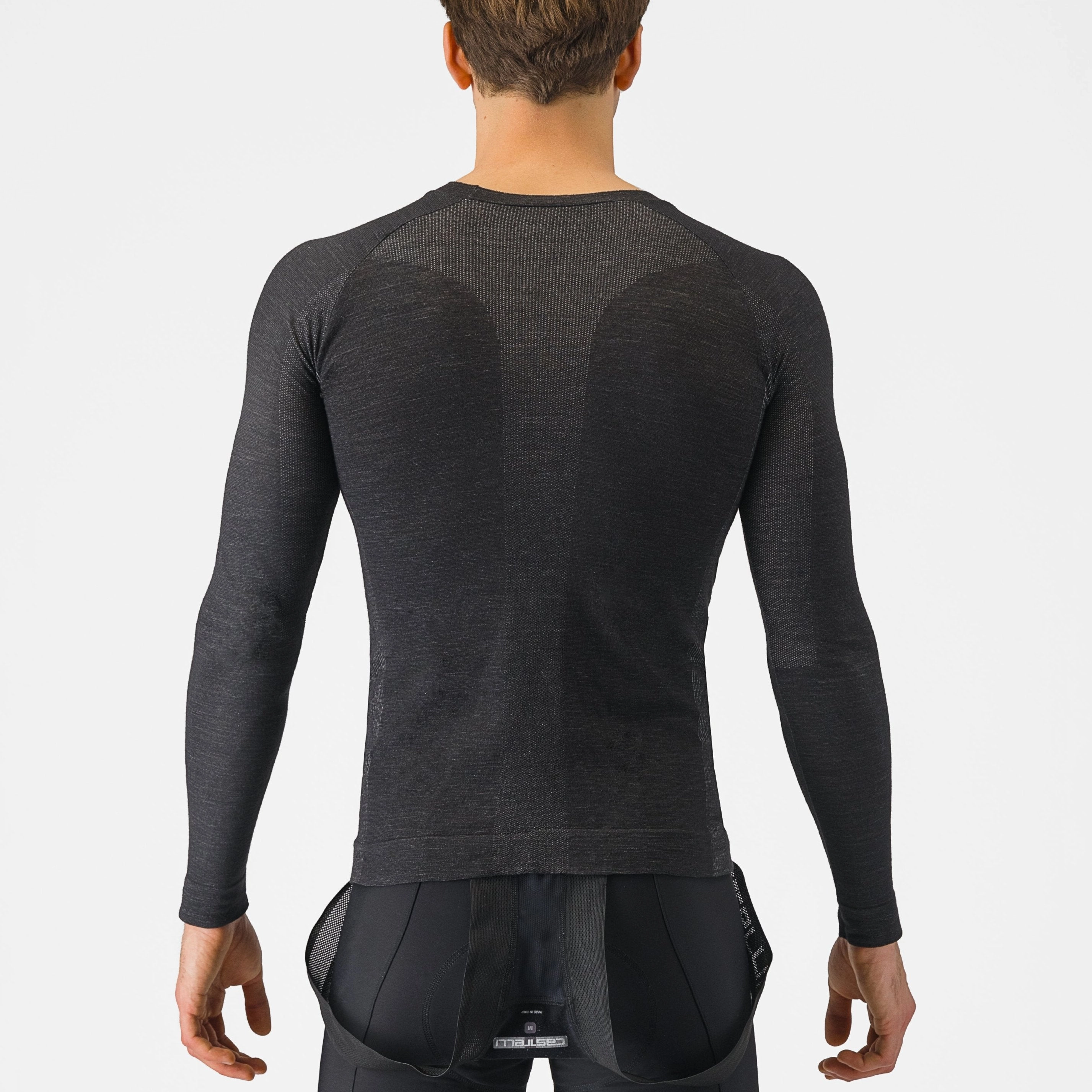 Castelli Merino Seamless long-sleeve base layer - Black