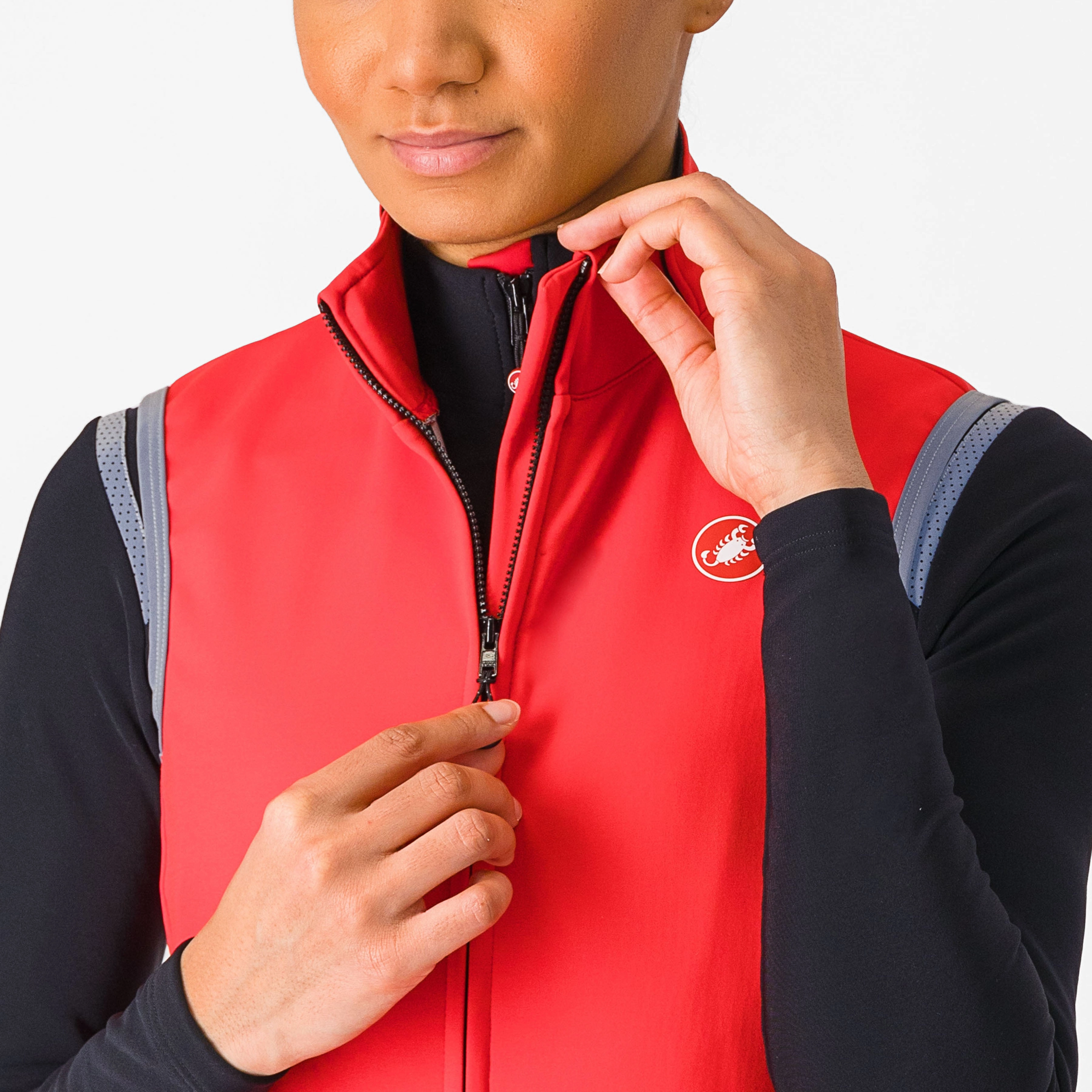 Castelli Perfetto RoS 2 women vest - Dark pink