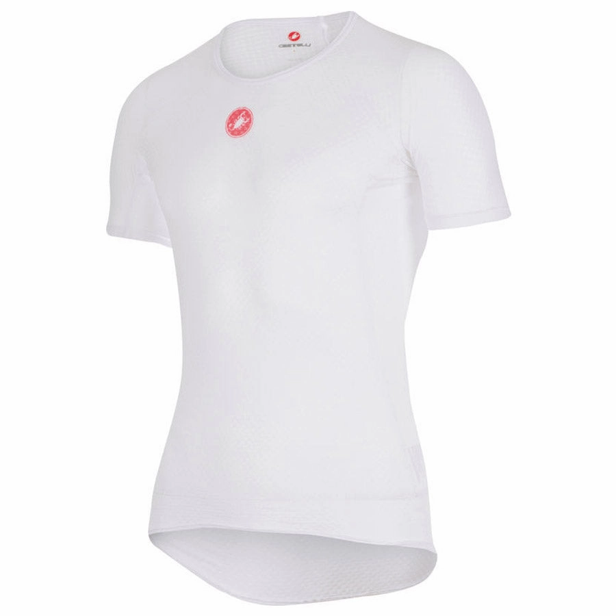 Castelli Pro Issue S/S base layer - White
