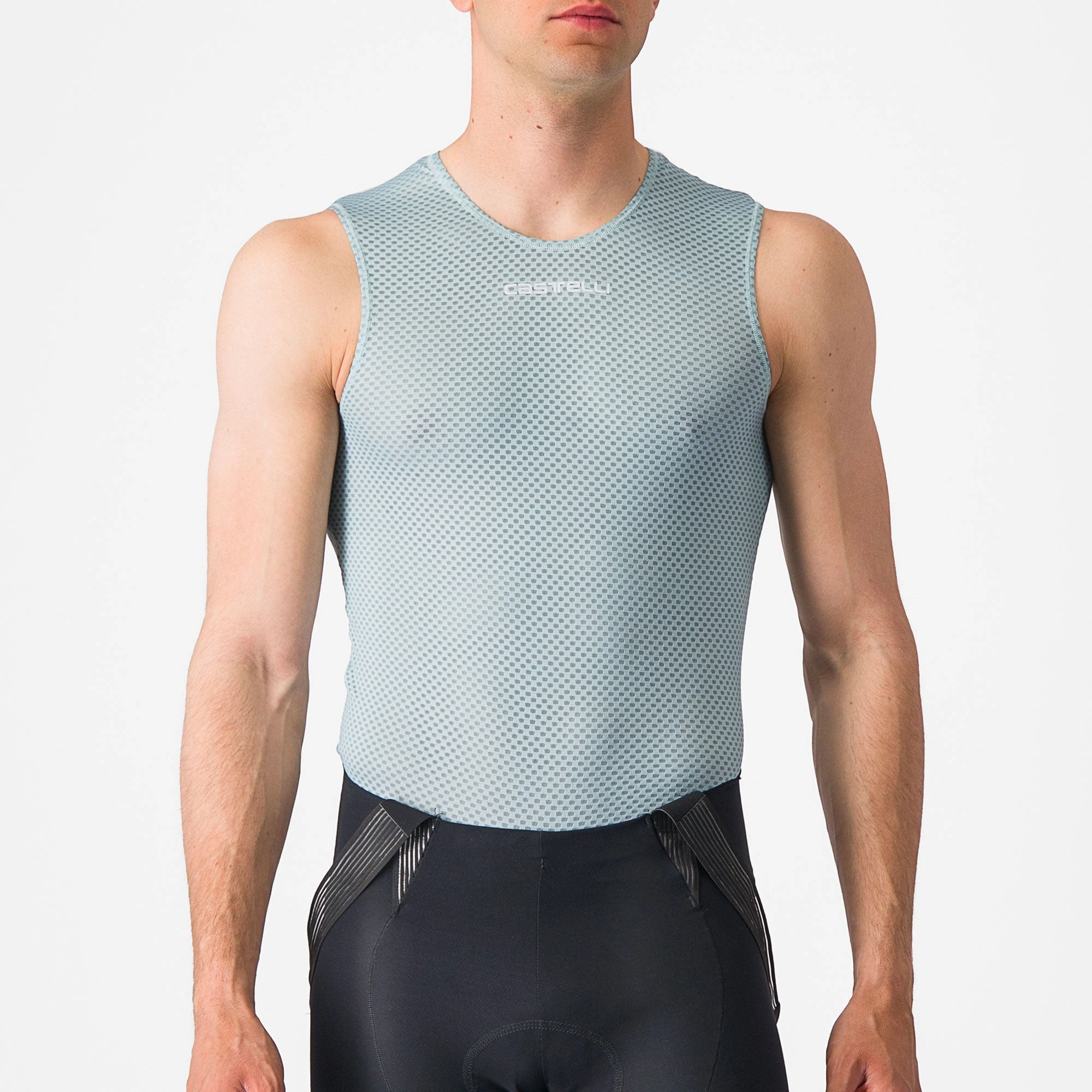 Castelli Pro Mesh 2.0 sleeveless base layer - Light blue