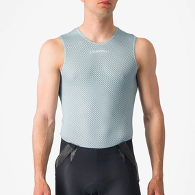 Castelli Pro Mesh 2.0 sleeveless base layer - Light blue