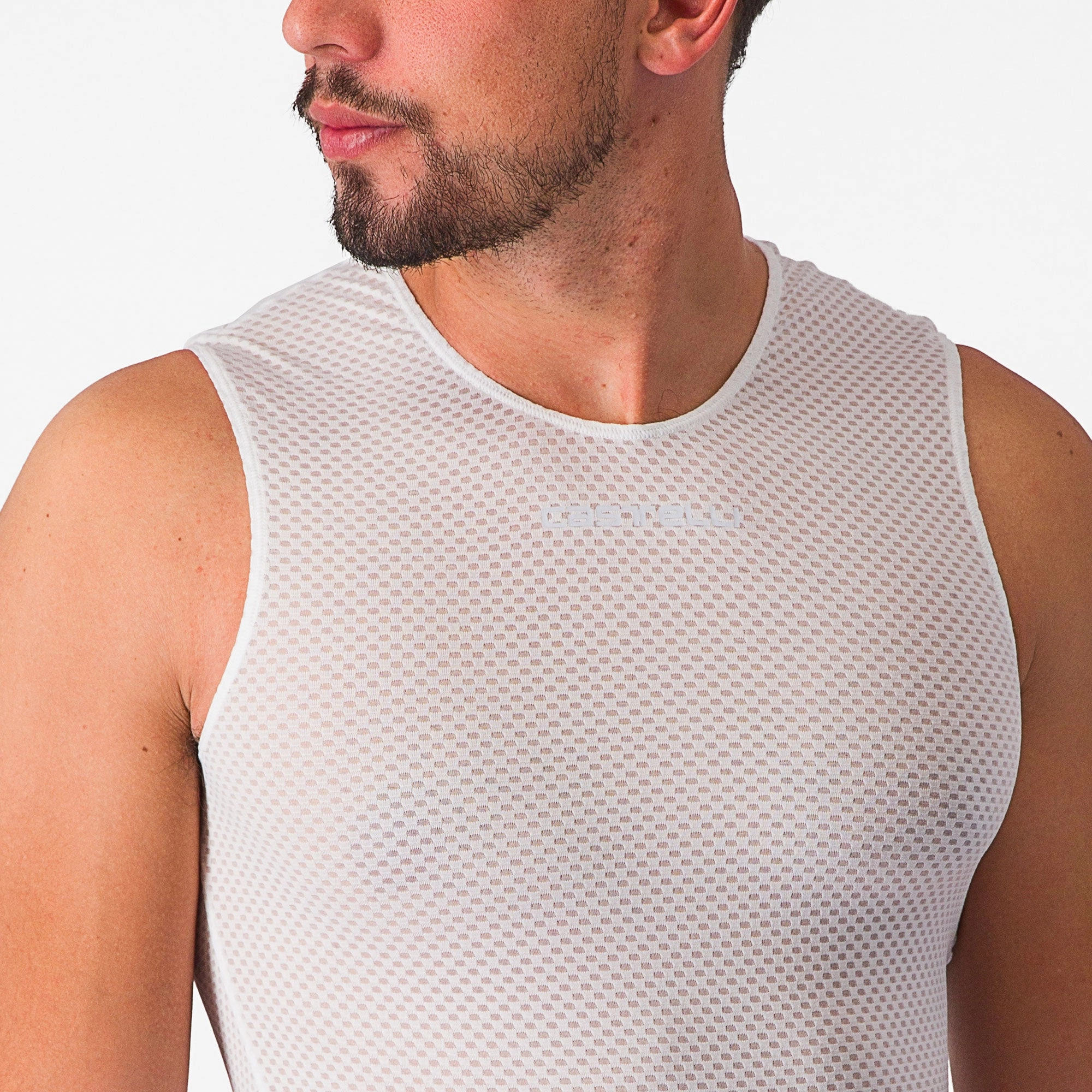 Castelli Pro Mesh 2.0 sleeveless base layer - White