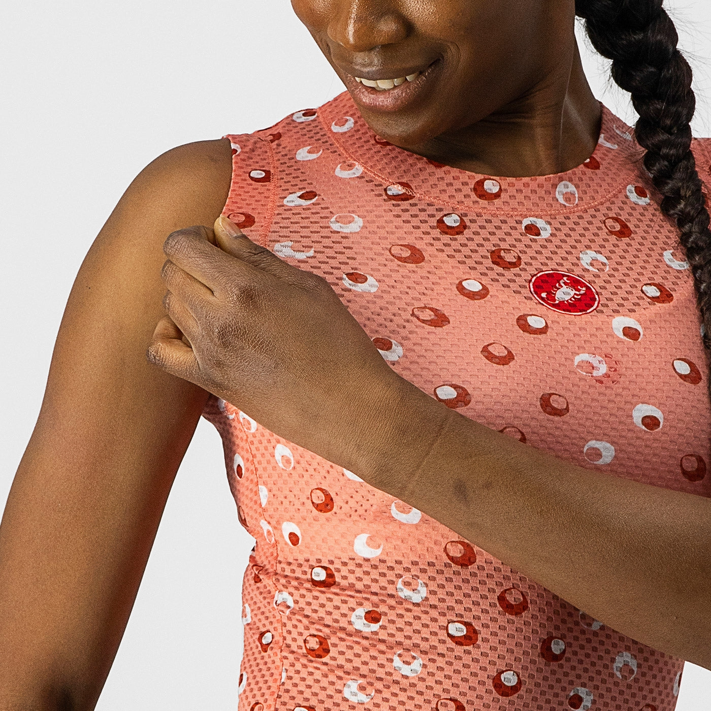 Castelli Pro Mesh 3 woman sleeveless base layer - Pink