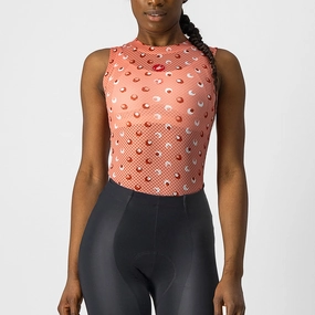 Castelli Pro Mesh 3 woman sleeveless base layer - Pink