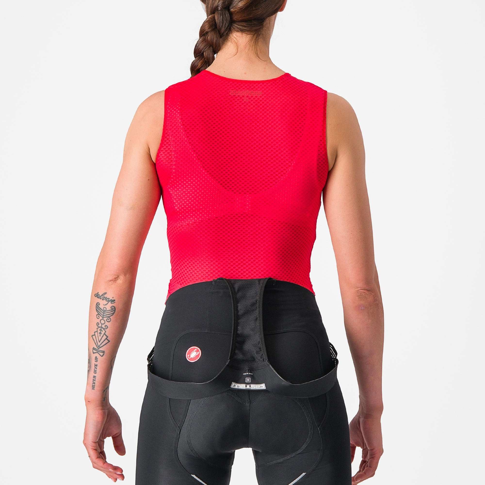 Castelli Pro Mesh 4 woman sleeveless base layer - Red