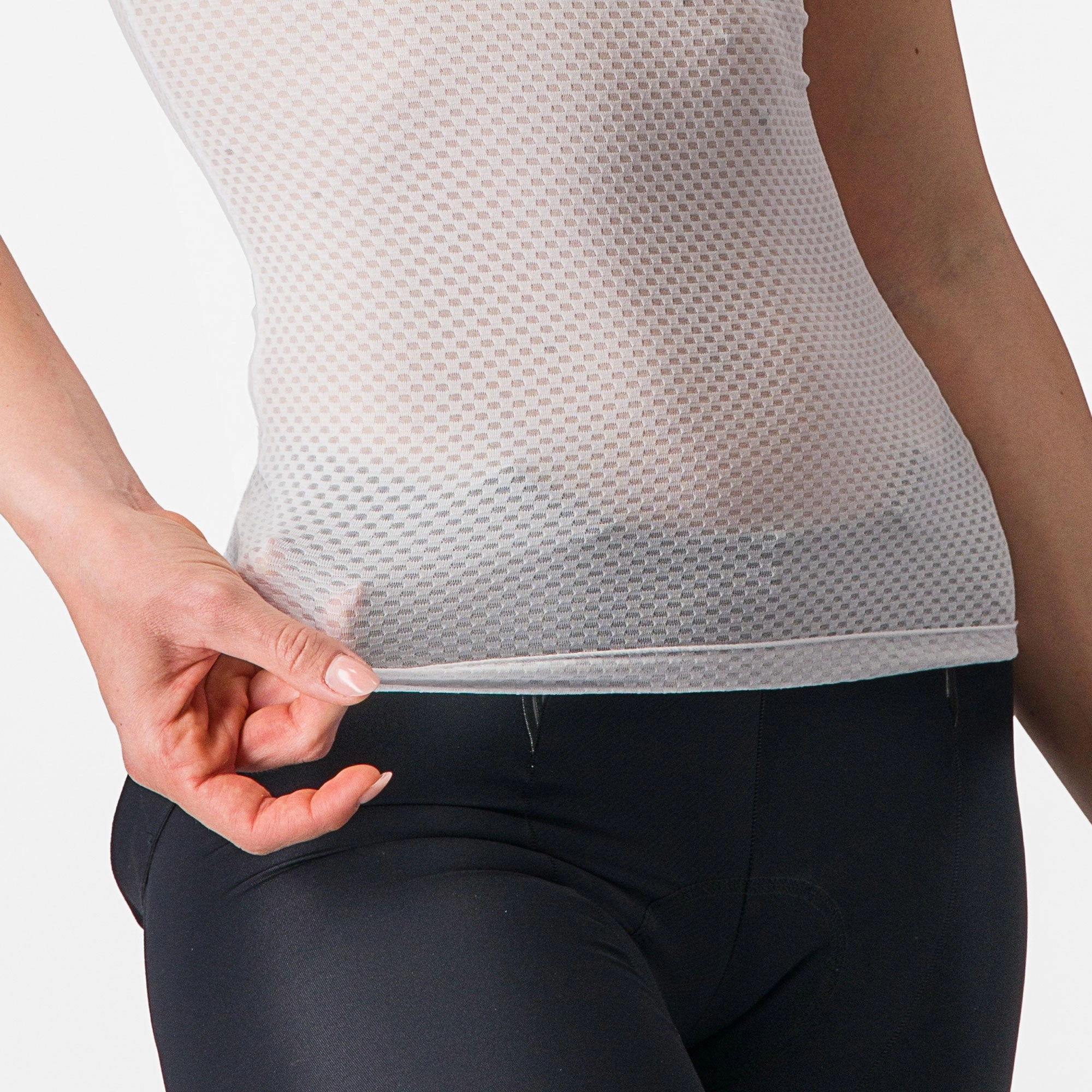 Castelli Pro Mesh 4 woman sleeveless base layer - White