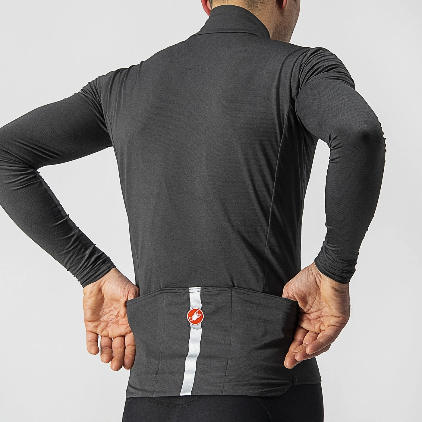 Castelli Pro Mid long sleeves jersey - Dark gray
