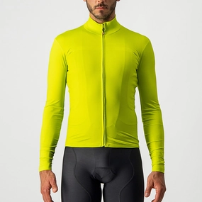 Castelli Pro Mid long sleeves jersey - Yellow fluo