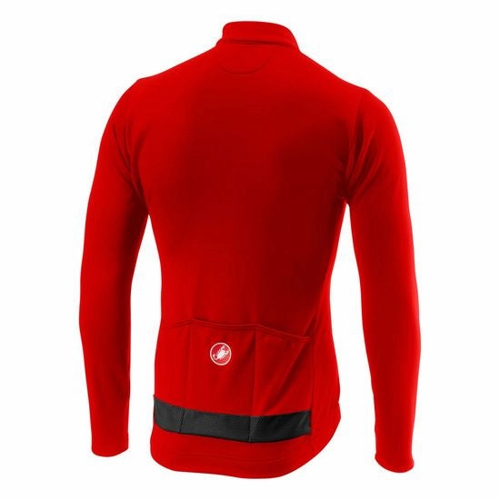 Castelli Puro 3 long sleeves jersey - Red