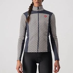 Castelli Sfida 2 long sleeves woman jersey - Pink Blue