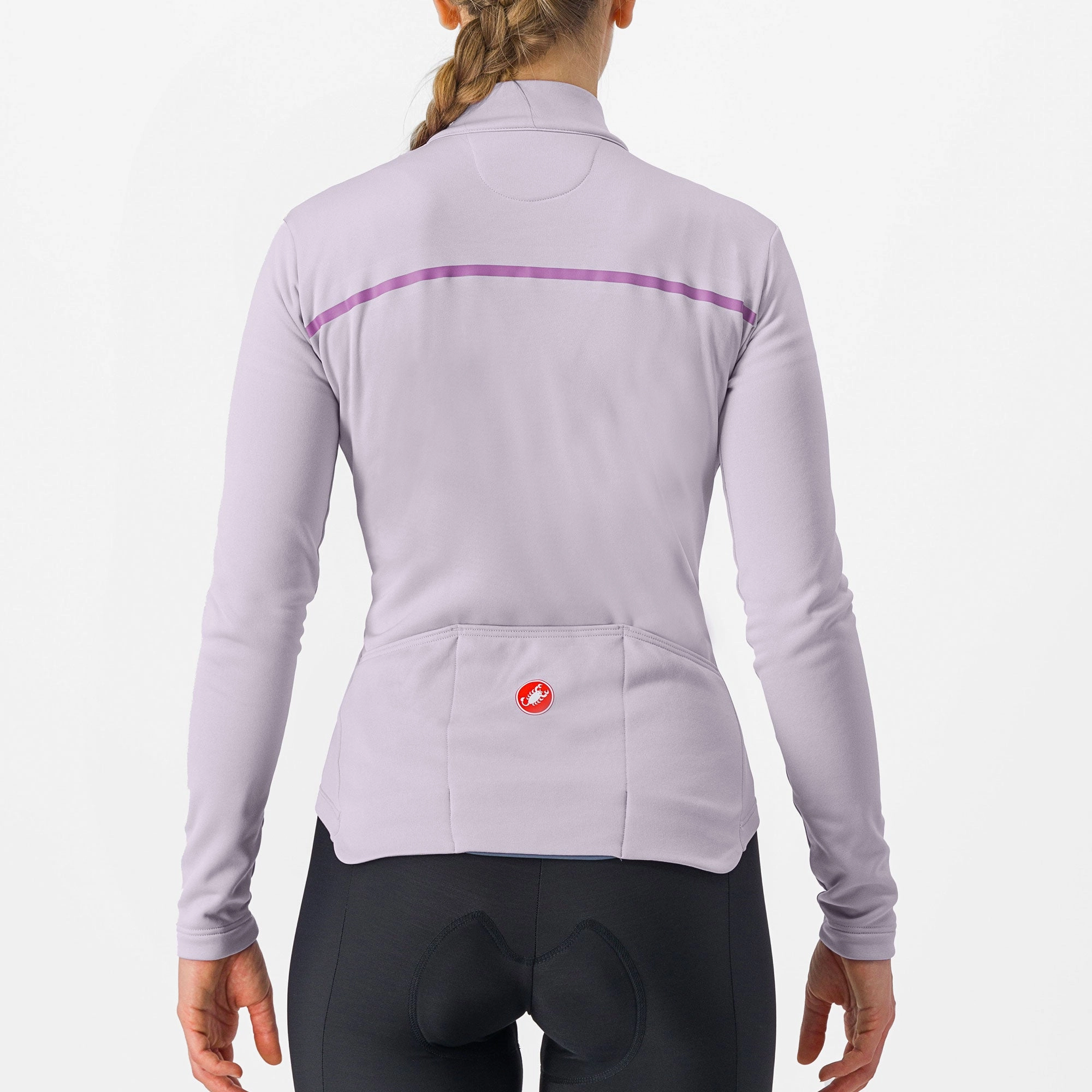 Castelli Sinergia 2 woman long sleeves jersey - Lilac violet