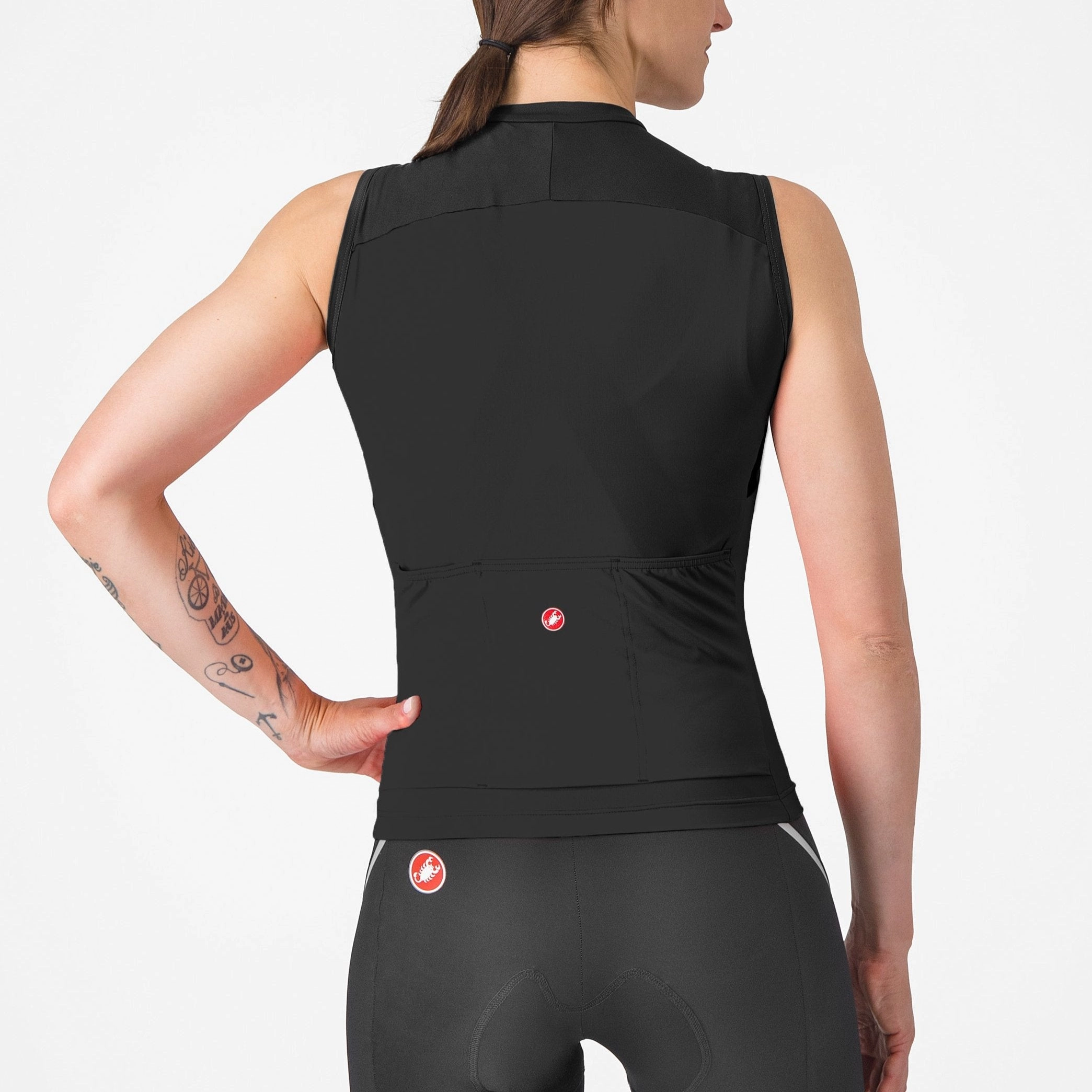 Castelli Sole woman sleeveless jersey - Black