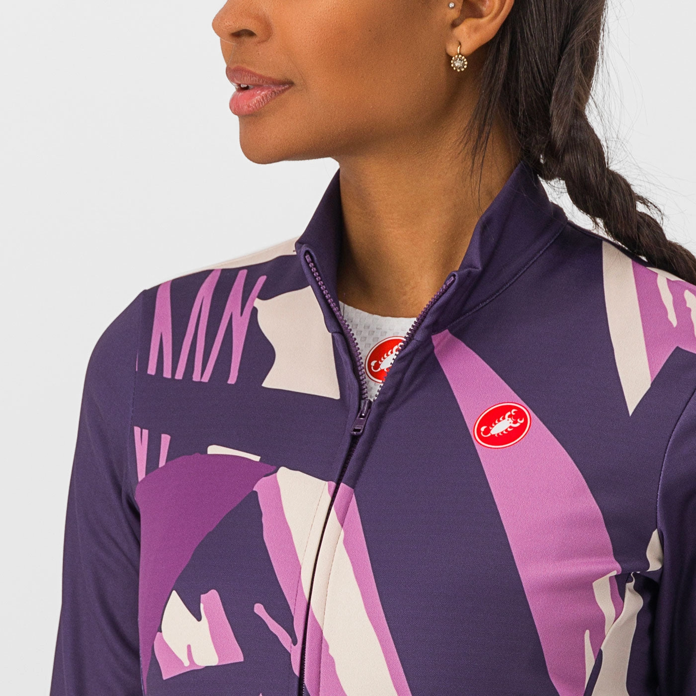 Castelli Tropicale women ongsleeved jersey - Violet