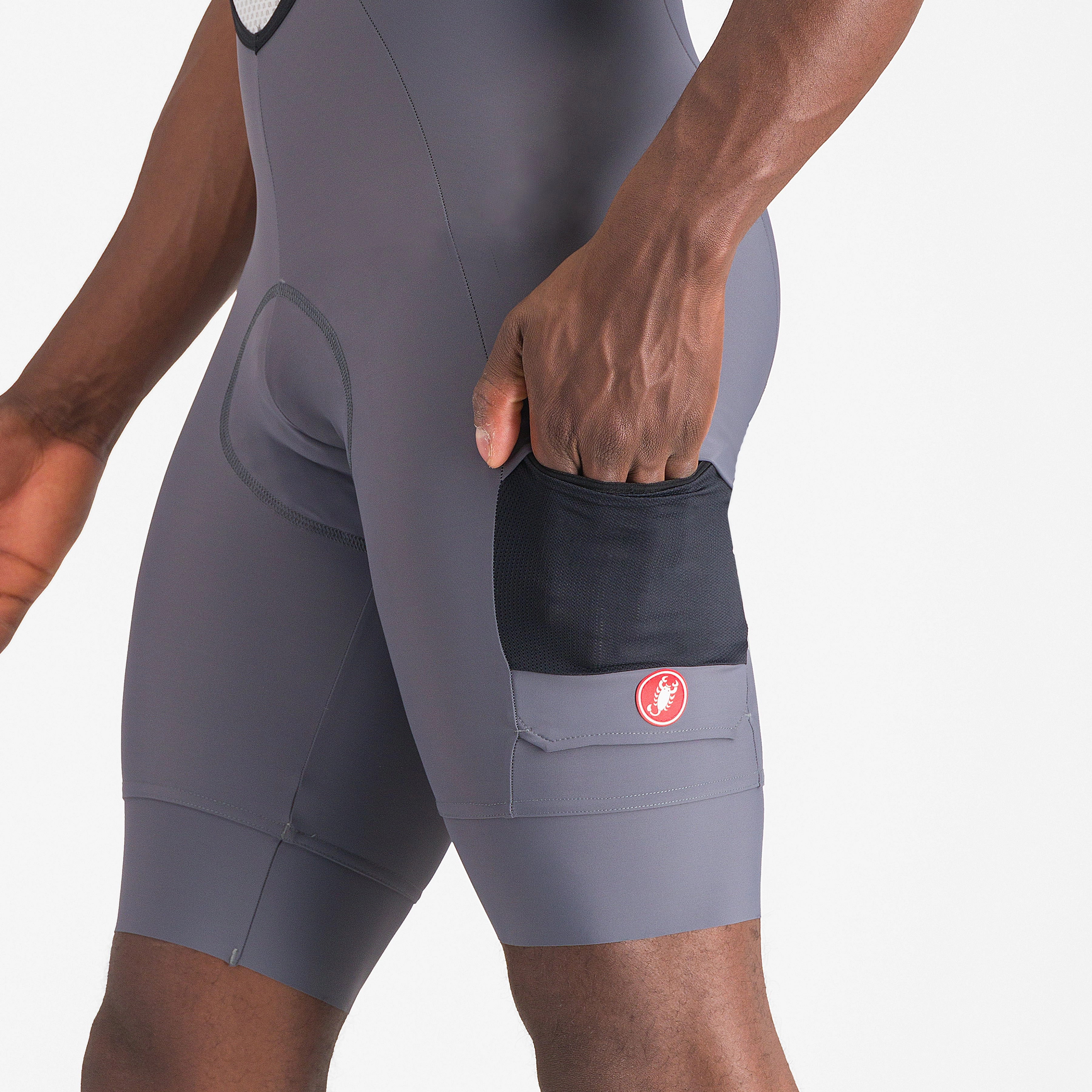 Castelli Unlimited Cargo bib shorts - Light grey