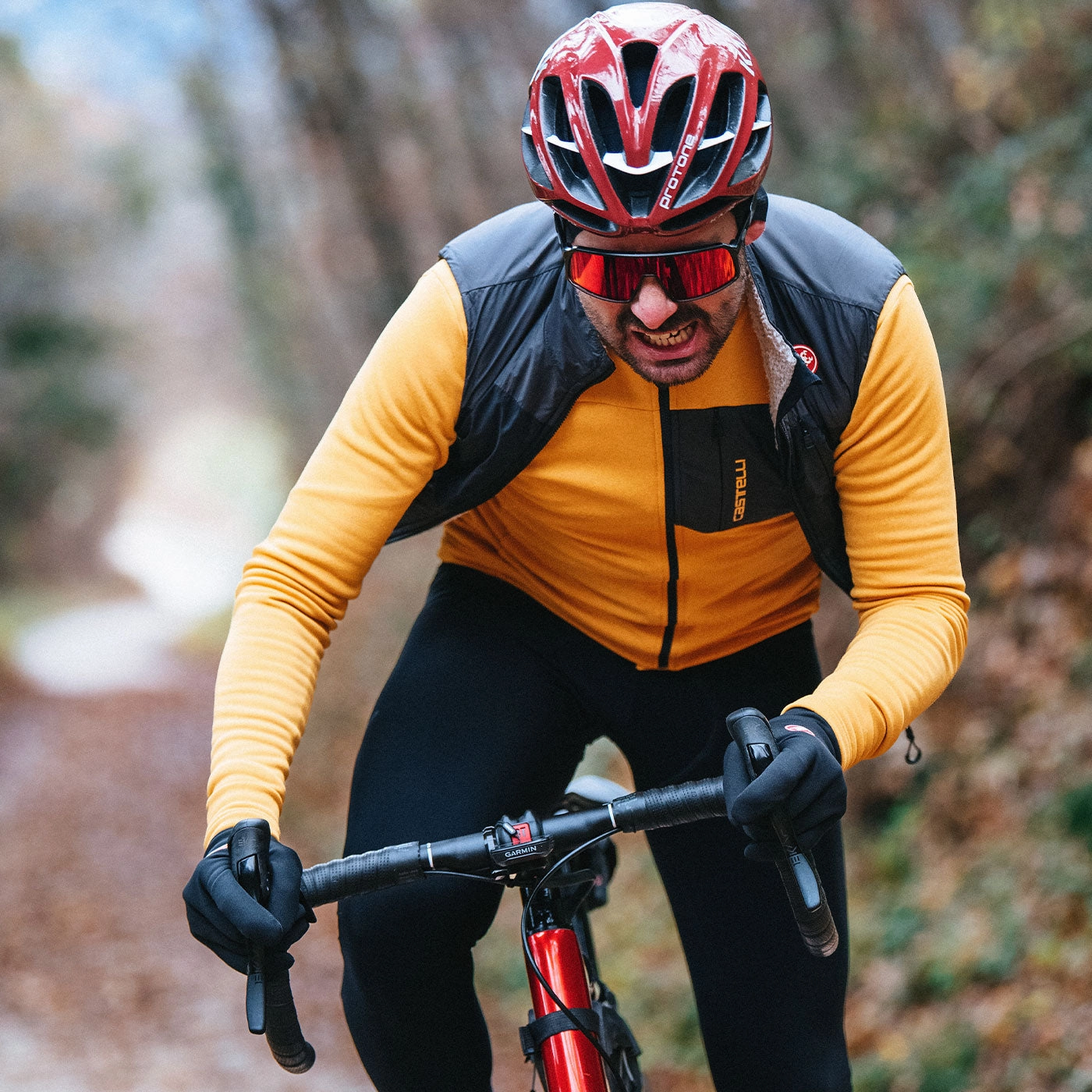 Castelli Unlimited Trail long sleeves jersey - Yellow