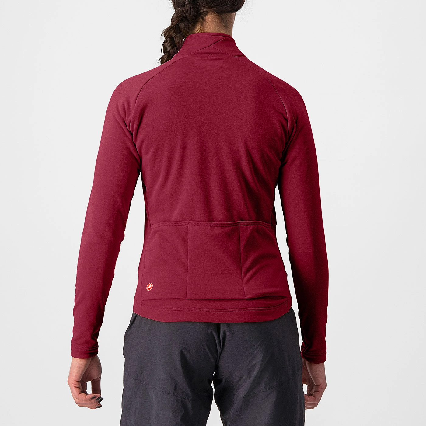 Castelli Unlimited Trail woman long sleeves jersey - Bordeaux