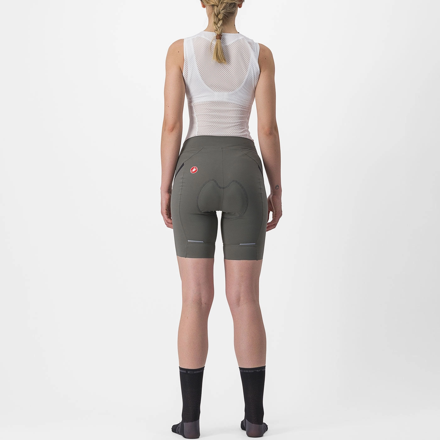 Castelli Velocissima 3 woman shorts - Light grey
